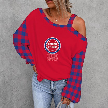 [HOT DEAL] NEW CUSTOMIZED NBA14 DPI DETROIT PISTONS DROP SHOULDER SWEATSHIRT