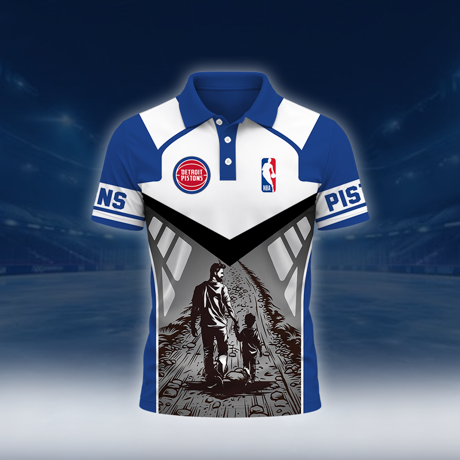 [HOT DEAL] NEW CUSTOMIZED NBA14 DPI DETROIT PISTONS POLO SHIRT