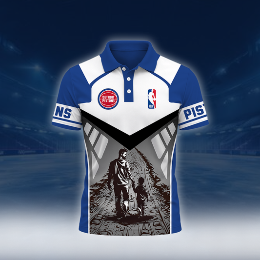 [HOT DEAL] NEW CUSTOMIZED NBA14 DPI DETROIT PISTONS POLO SHIRT