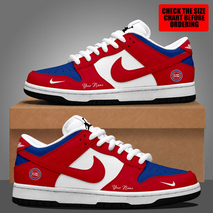 [HOT DEAL] NEW CUSTOMIZED NBA14 DPI DETROIT PISTONS DUNK LOW SHOES