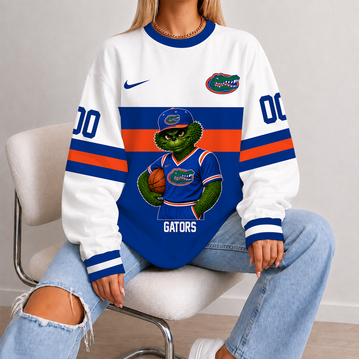 [FAN FAVORITE] NEW CUSTOMIZED NCAA MAM14 FLG FLORIDA GATORS STRAPPY UNISEX SWEATSHIRT