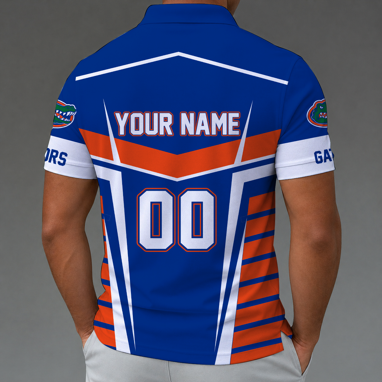 [FAN FAVORITE] NEW CUSTOMIZED NCAA MAM14 FLG FLORIDA GATORS STRAPPY POLO SHIRT