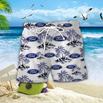 [FAN MUST-HAVE] NEW CUSTOMIZED F114 FRD FORD UNISEX HAWAIIAN SHIRT & SHORTS SET