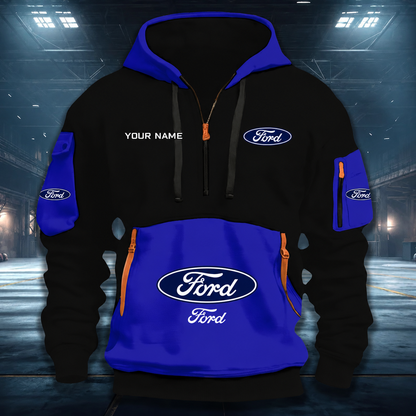 [FAN MUST-HAVE] NEW CUSTOMIZED F114 FRD FORD QUARTER ZIP HOODIE