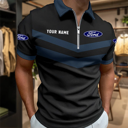 [FAN MUST-HAVE] NEW CUSTOMIZED F114 FRD FORD RACING ZIP POLO SHIRT