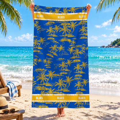 [SUPER SALE] NEW CUSTOMIZED NHL14 SLB ST. LOUIS BLUES BEACH TOWEL