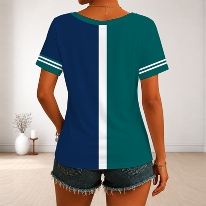 [FLASH SALE] NEW CUSTOMIZED MLB14 SMS SEATTLE MARINERS V-NECK FEMALE SHIRT