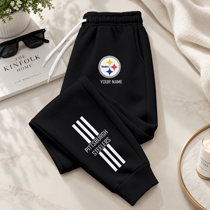 [SPECIAL OFFER] NEW CUSTOMIZED NFL14 PSB PITTSBURGH STEELERS SWEATPANTS