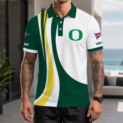 [FAN FAVORITE] NEW CUSTOMIZED NCAA FBS14 OGD OREGON DUCKS POLO SHIRT