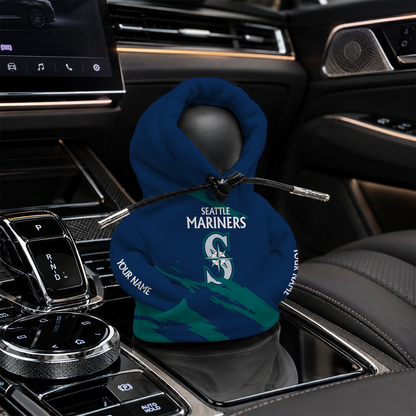 [FLASH SALE] NEW CUSTOMIZED MLB14 SMS SEATTLE MARINERS AUTOMOTIVE HOODIE SHIFT KNOB COVER