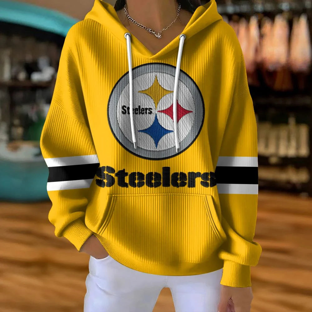 [SPECIAL OFFER] NEW CUSTOMIZED NFL14 PSB PITTSBURGH STEELERS RIBBED HOODIE & SWEATSHIRT