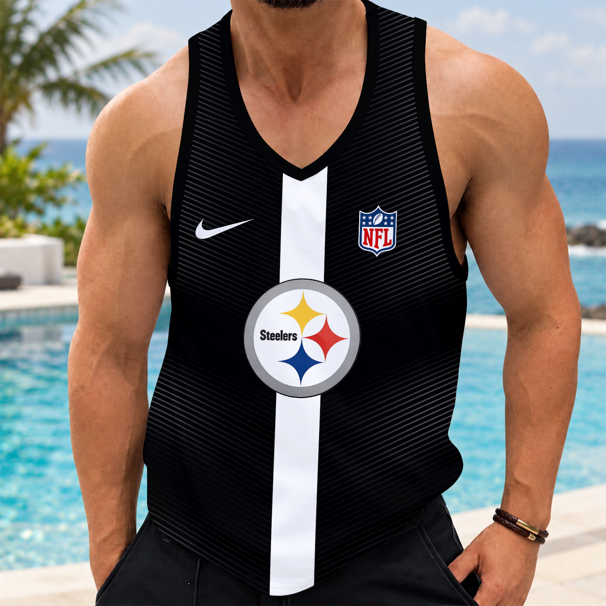 [SPECIAL OFFER] NEW CUSTOMIZED NFL14 PSB PITTSBURGH STEELERS UNISEX TANK TOP