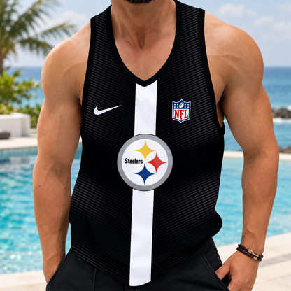 [SPECIAL OFFER] NEW CUSTOMIZED NFL14 PSB PITTSBURGH STEELERS UNISEX TANK TOP