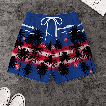 [HOT DEAL] NEW CUSTOMIZED NBA14 DPI DETROIT PISTONS SHORT PANTS