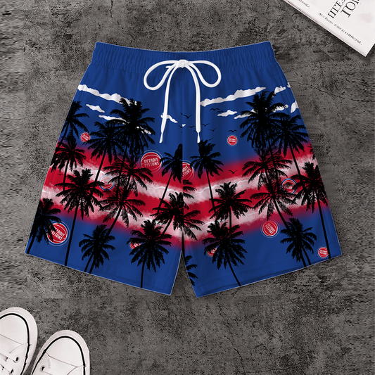 [HOT DEAL] NEW CUSTOMIZED NBA14 DPI DETROIT PISTONS SHORT PANTS