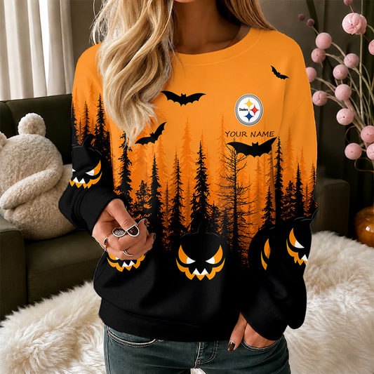 [SPECIAL OFFER] NEW CUSTOMIZED NFL14 PSB PITTSBURGH STEELERS UNISEX HALLOWEEN SWEATSHIRT