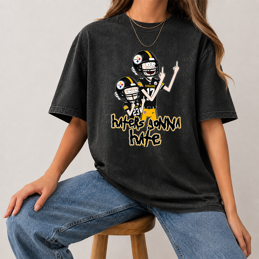 [SPECIAL OFFER] NEW CUSTOMIZED NFL14 PSB PITTSBURGH STEELERS FUNNY WASHED TEE