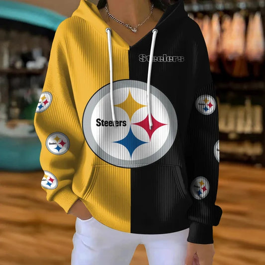 [SPECIAL OFFER] NEW CUSTOMIZED NFL14 PSB PITTSBURGH STEELERS RIBBED HOODIE & SWEATSHIRT