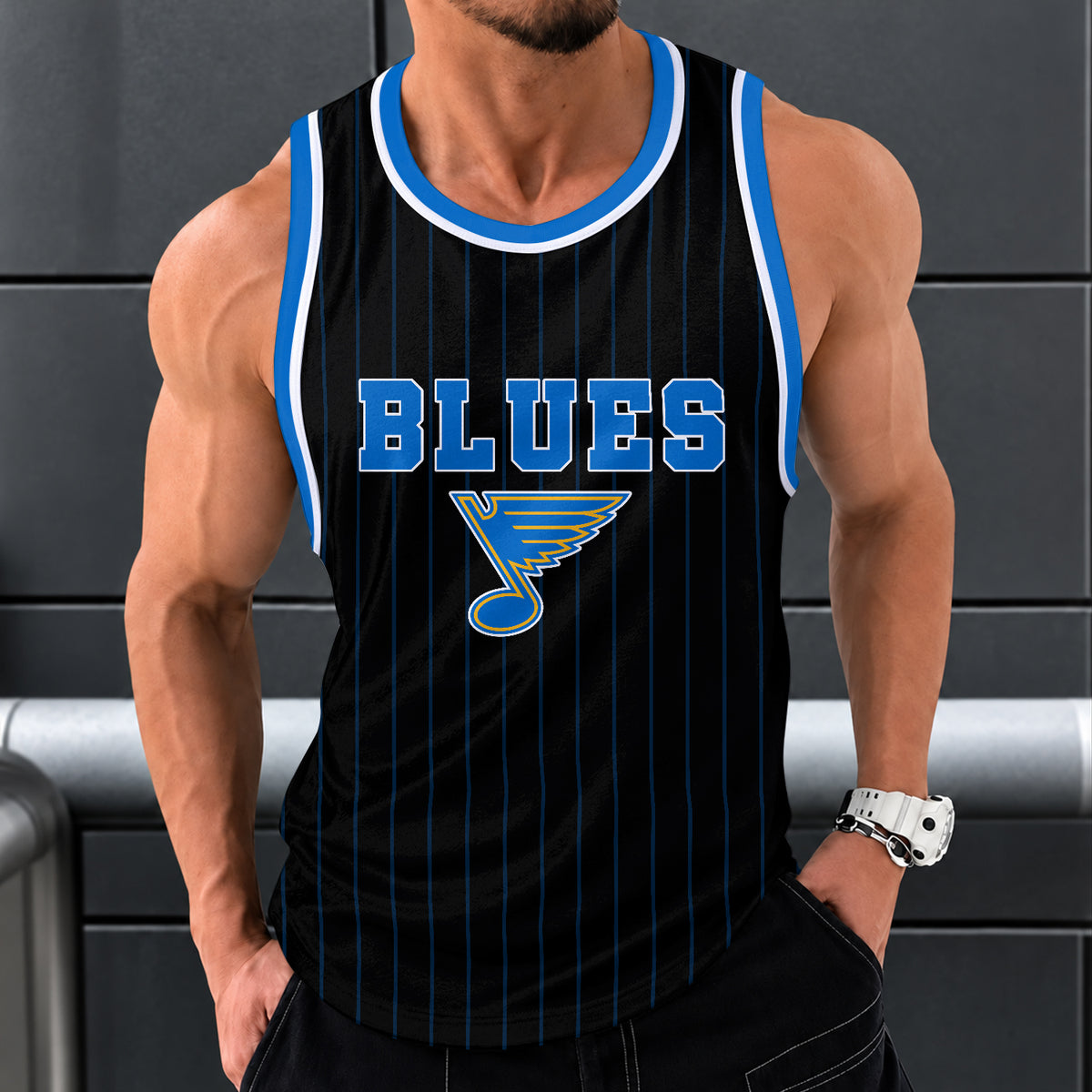 [SUPER SALE] NEW CUSTOMIZED NHL14 SLB ST. LOUIS BLUES UNISEX TANK TOP