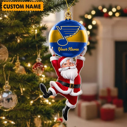[SUPER SALE] NEW CUSTOMIZED NHL14 SLB ST. LOUIS BLUES CHRISTMAS ACRYLIC ORNAMENT