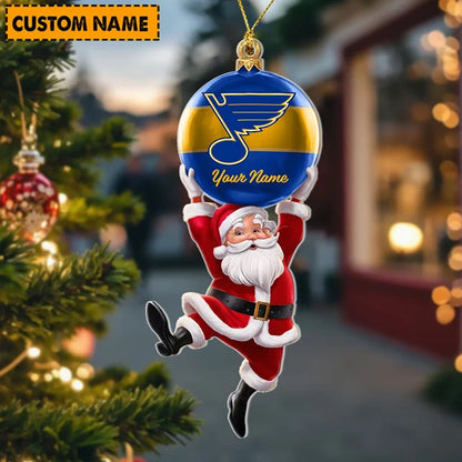 [SUPER SALE] NEW CUSTOMIZED NHL14 SLB ST. LOUIS BLUES CHRISTMAS ACRYLIC ORNAMENT