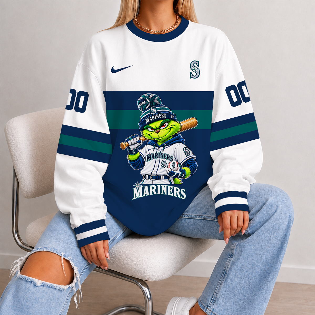 [FLASH SALE] NEW CUSTOMIZED MLB14 SMS SEATTLE MARINERS UNISEX SWEATSHIRT