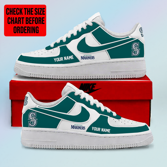 [FLASH SALE] NEW CUSTOMIZED MLB14 SMS SEATTLE MARINERS AF1 SHOES