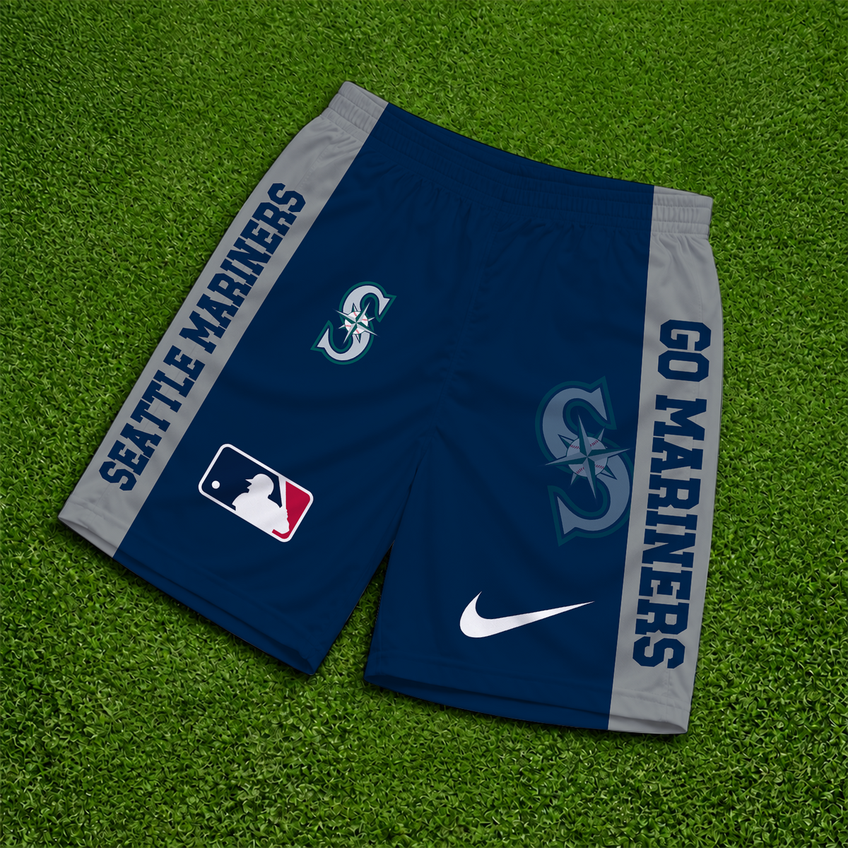 [FLASH SALE] NEW PREMIUM MLB14 SMS SEATTLE MARINERS SHORT PANTS
