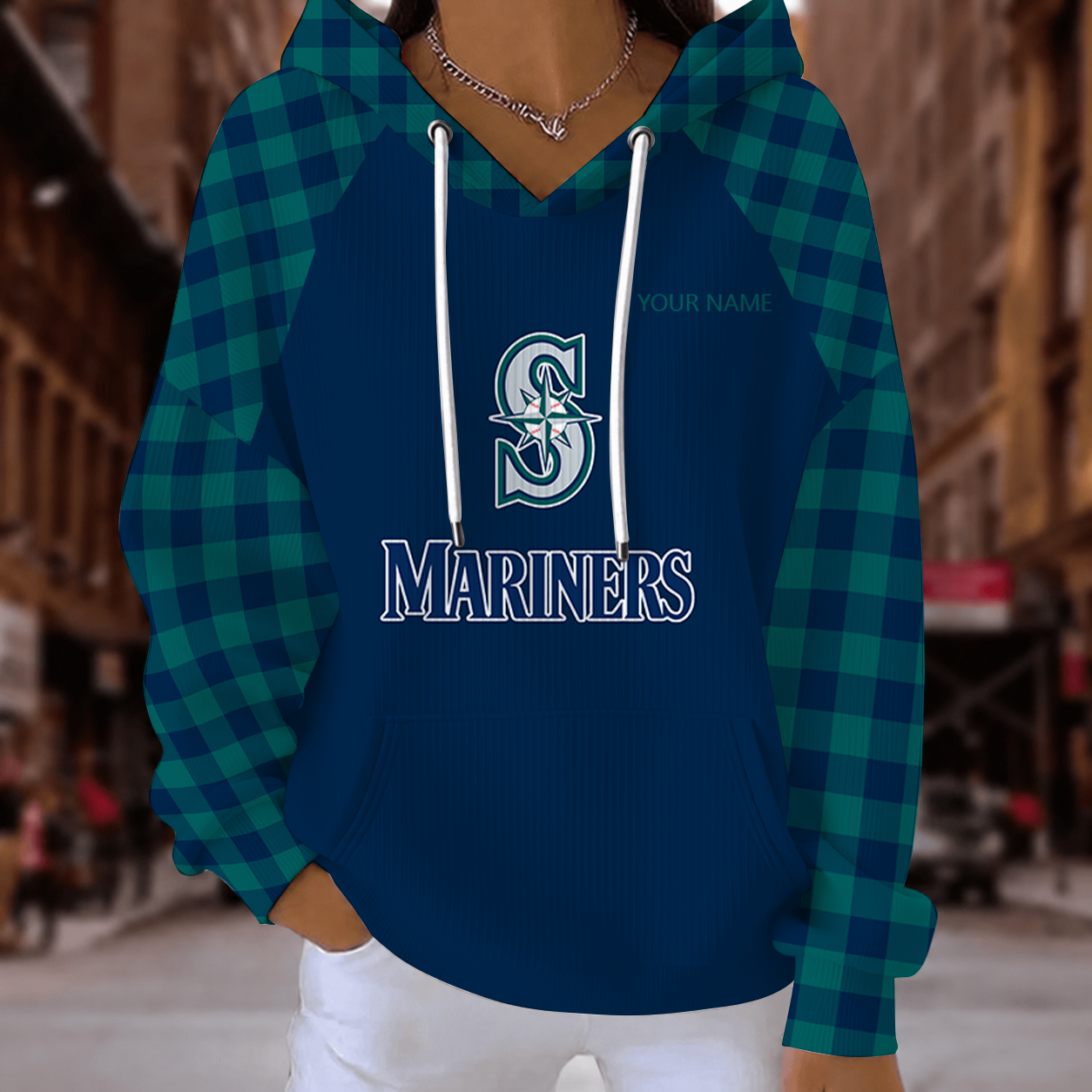 [FLASH SALE] NEW CUSTOMIZED MLB14 SMS SEATTLE MARINERS RIBBED HOODIE & SWEATSHIRT