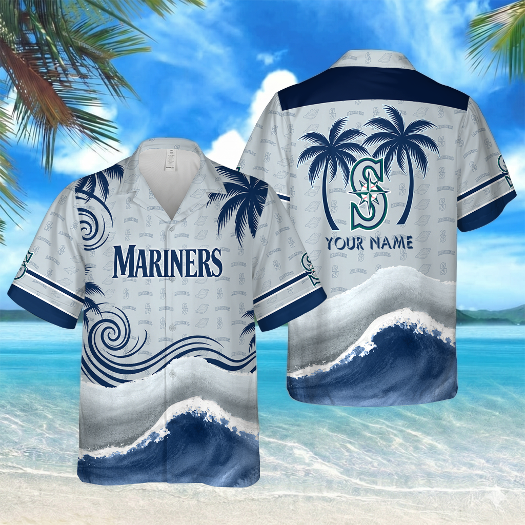 [FLASH SALE] NEW CUSTOMIZED MLB14 SMS SEATTLE MARINERS UNISEX HAWAIIAN SHIRT
