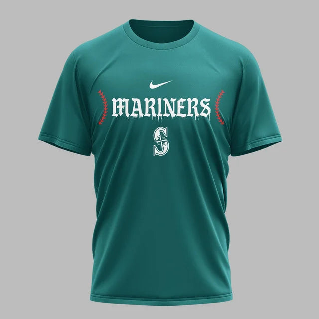 [FLASH SALE] NEW CUSTOMIZED MLB14 SMS SEATTLE MARINERS MUTICOLOR T-SHIRT