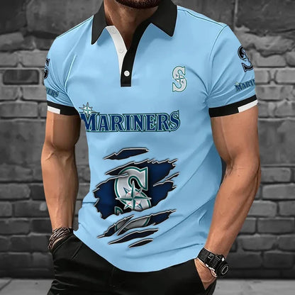 [FLASH SALE] NEW CUSTOMIZED MLB14 SMS SEATTLE MARINERS POLO SHIRT