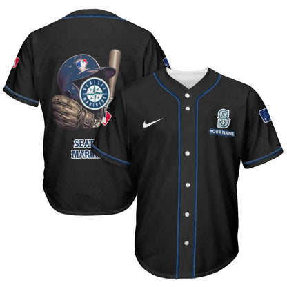 [FLASH SALE] NEW CUSTOMIZED MLB14 SMS SEATTLE MARINERS BASEBALL JERSEY