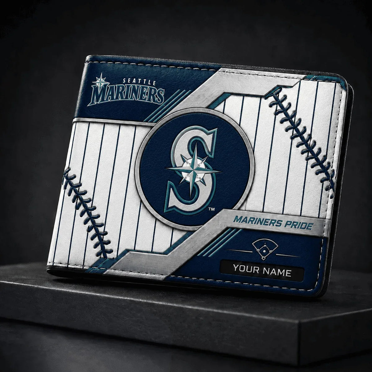 [FLASH SALE] NEW CUSTOMIZED MLB14 SMS SEATTLE MARINERS LEATHER WALLET