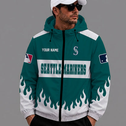 [FLASH SALE] NEW CUSTOMIZED MLB14 SMS SEATTLE MARINERS WINDBREAKER JACKET