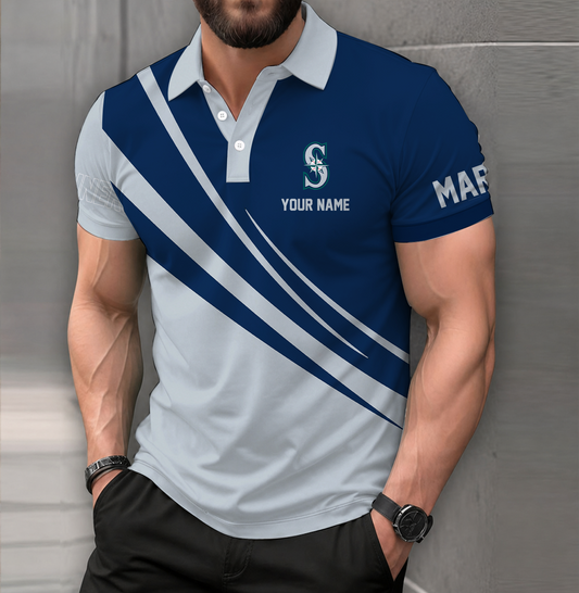 [FLASH SALE] NEW CUSTOMIZED MLB14 SMS SEATTLE MARINERS POLO SHIRT