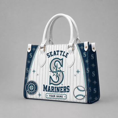 [FLASH SALE] NEW CUSTOMIZED MLB14 SMS SEATTLE MARINERS LEATHER HANDBAG