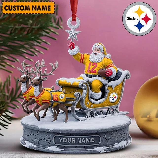 [SPECIAL OFFER] NEW CUSTOMIZED NFL14 PSB PITTSBURGH STEELERS CHRISTMAS ACRYLIC ORNAMENT