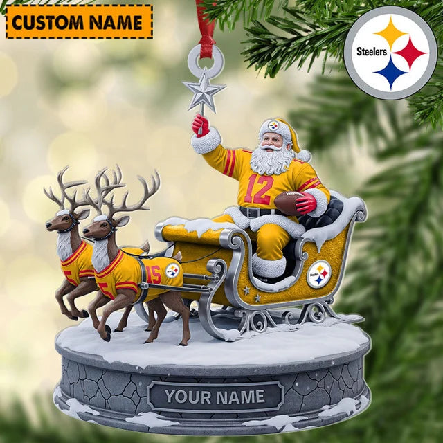 [SPECIAL OFFER] NEW CUSTOMIZED NFL14 PSB PITTSBURGH STEELERS CHRISTMAS ACRYLIC ORNAMENT
