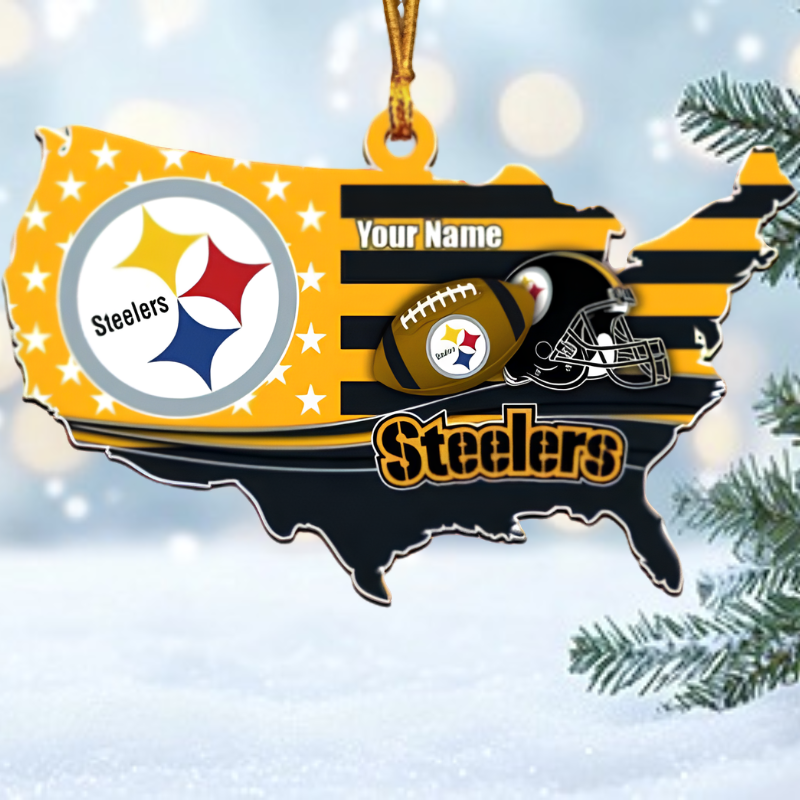 [SPECIAL OFFER] NEW CUSTOMIZED NFL14 PSB PITTSBURGH STEELERS CHRISTMAS ACRYLIC ORNAMENT