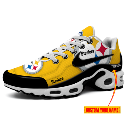 [SPECIAL OFFER] NEW CUSTOMIZED NFL14 PSB PITTSBURGH STEELERS AIR MAX PLUS SNEAKERS