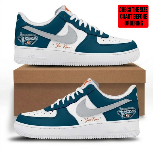 LIMITED EDITION - NEW CUSTOMIZED WNBA14 CLR CLEVELAND ROCKERS AF1 SNEAKERS