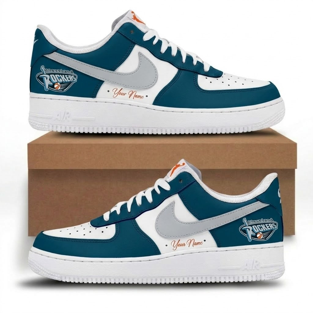 LIMITED EDITION - NEW CUSTOMIZED WNBA14 CLR CLEVELAND ROCKERS AF1 SNEAKERS