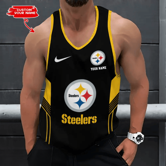 LIMITED EDITION - NEW CUSTOMIZED NFL14 PSB PITTSBURGH STEELERS UNISEX TANK TOP