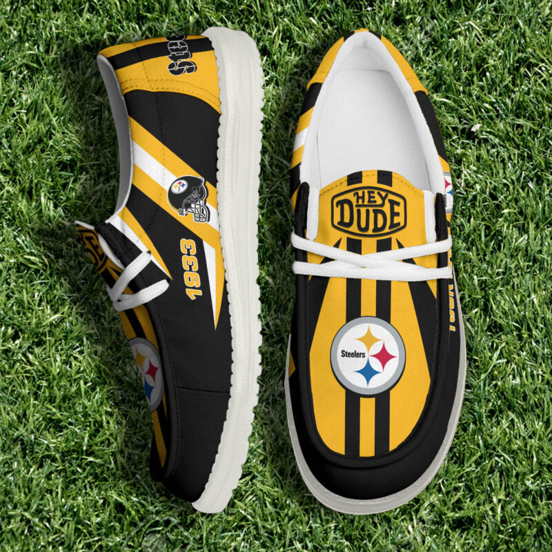 [SPECIAL OFFER] NEW CUSTOMIZED NFL14 PSB PITTSBURGH STEELERS LOAFER SHOES