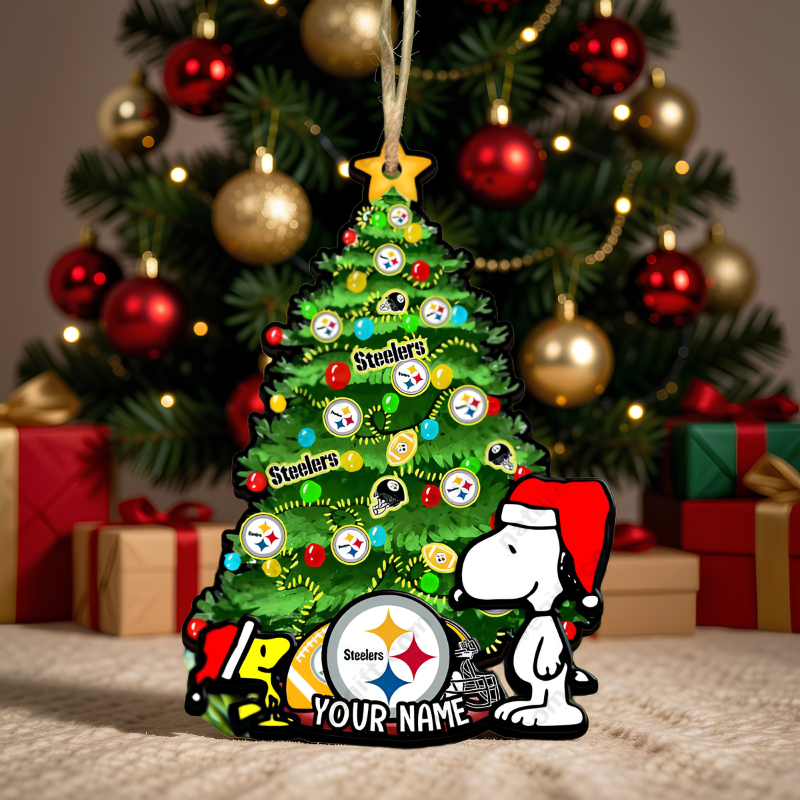 [SPECIAL OFFER] NEW CUSTOMIZED NFL14 PSB PITTSBURGH STEELERS CHRISTMAS ACRYLIC ORNAMENT