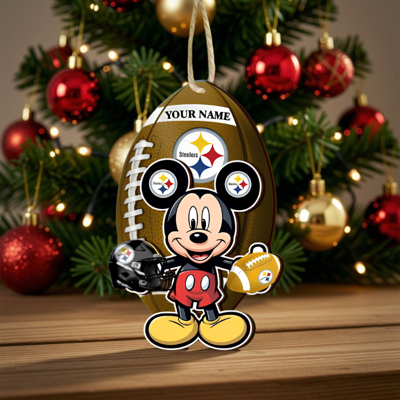 [SPECIAL OFFER] NEW CUSTOMIZED NFL14 PSB PITTSBURGH STEELERS CHRISTMAS ACRYLIC ORNAMENT
