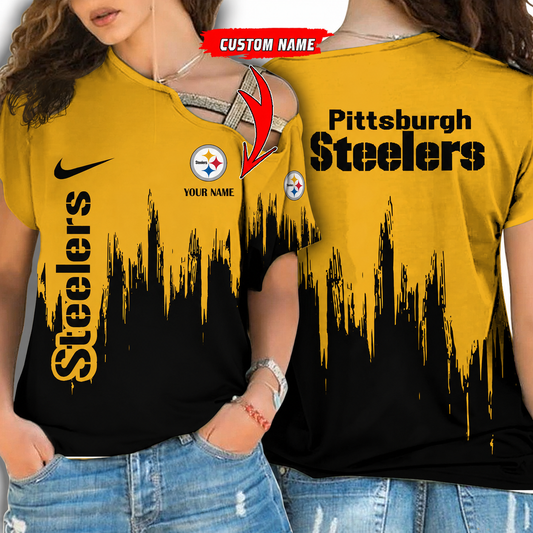 [SPECIAL OFFER] NEW CUSTOMIZED NFL14 PSB PITTSBURGH STEELERS SHOULDER SHIRT