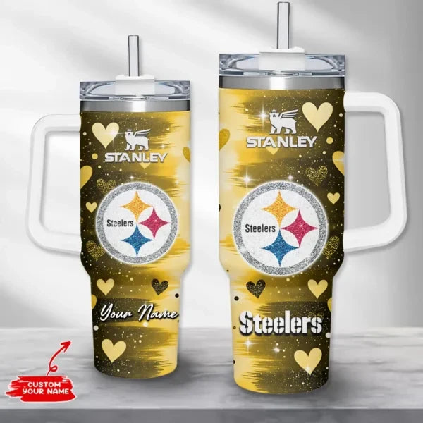 [SPECIAL OFFER] NEW CUSTOMIZED NFL14 PSB PITTSBURGH STEELERS HALLOWEEN  40OZ TUMBLER