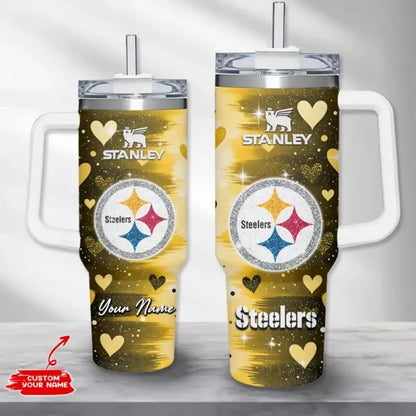 [SPECIAL OFFER] NEW CUSTOMIZED NFL14 PSB PITTSBURGH STEELERS HALLOWEEN  40OZ TUMBLER